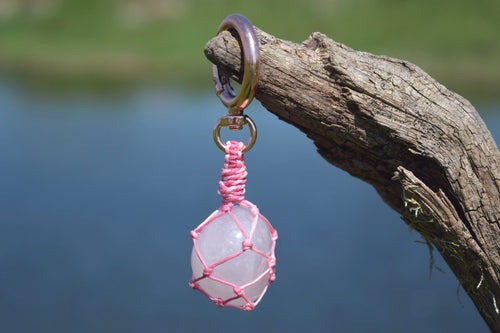 Pendentif Quartz Rose